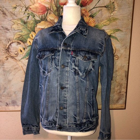 Sz S Levi's Vintage Denim Original Trucker Jean Jacket - Picture 2 of 11